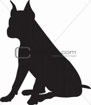 Dog silhouette vector
