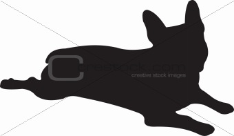 Dog silhouette vector