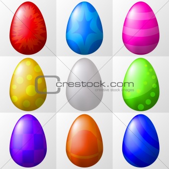 Easter eggs, set