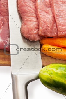 Meat and vegetables