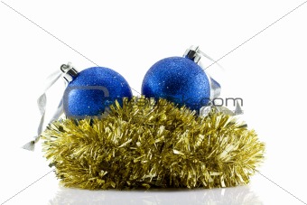 Christmas Balls and tinsel