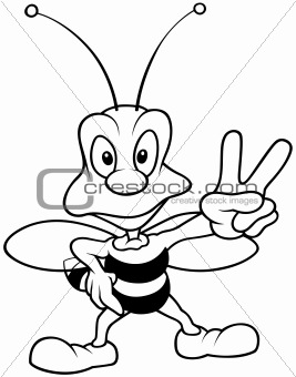 Wasp showing Victory