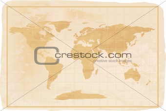 old style antique world map
