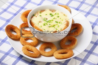 Onion soup and onion rings