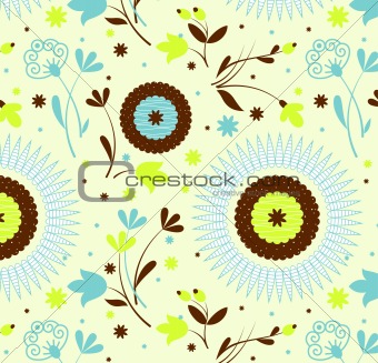 Seamless pattern petro floral