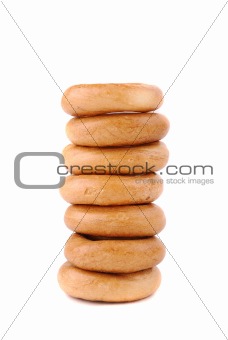 Round golden bagels