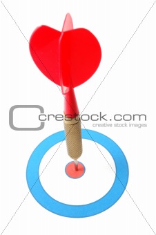 Dart arrow hit the target