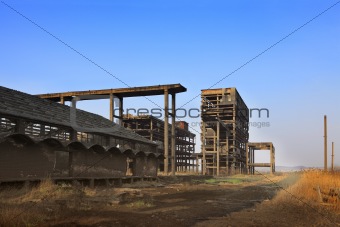 Heavy industry ruins