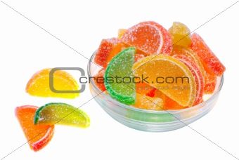 Colour fruit jellies