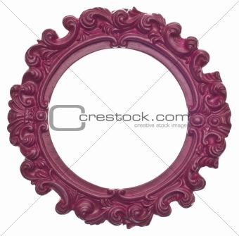 Purple Round Modern Vibrant Colored Empty Frame