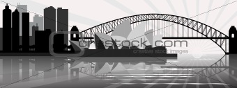 Sydney skyline - vector