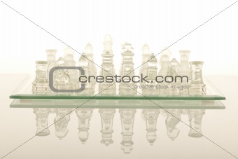 Beautiful glass chess