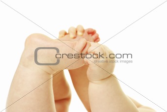  baby feet and hands