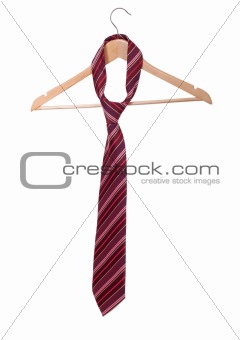 Hanger for clothes with tie