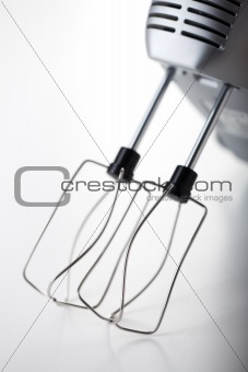 closeup of a blender on white background