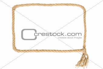 frame made from rope