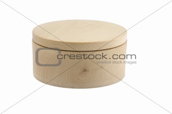wooden round box