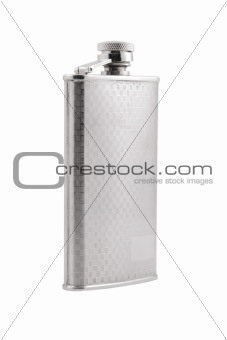metallic flask