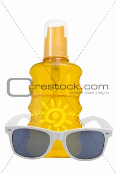 oil product, sun protection and sunglassses