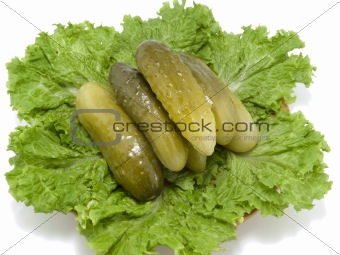 Cucumbers on a plate