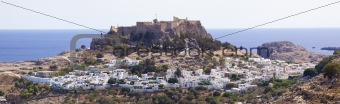 Village Lindos on island Rhodes