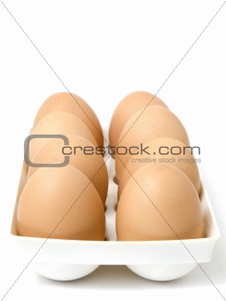 Eggs in a holder
