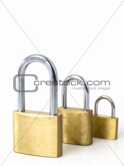 Three gold locks