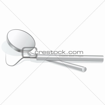 dental mirror and scaler