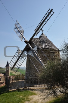 an ancient windmill