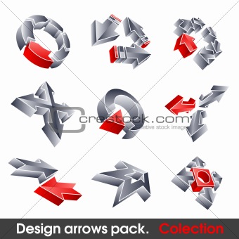 Vector arrows. Design elements