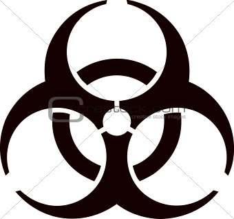 Emblem - Biohazard - vector format