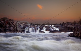 Great Falls at dusk