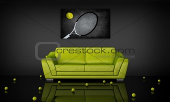 Tennis theme interior