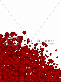 Valentine background from heart confetti. EPS 8