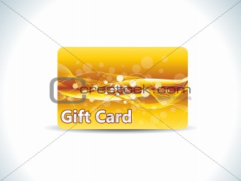 abstract golden gift card