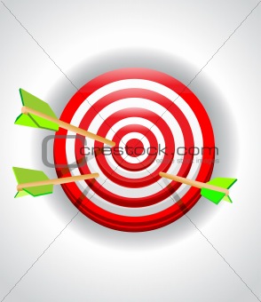 Target with arrow 