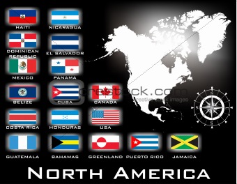 map of North America 