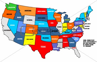 USA map 