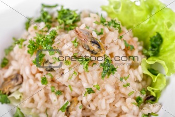 risotto whit seafood