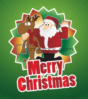 Santa Claus And His Reindeer 