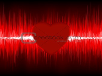 Abstract Heart cardiogram. EPS 8