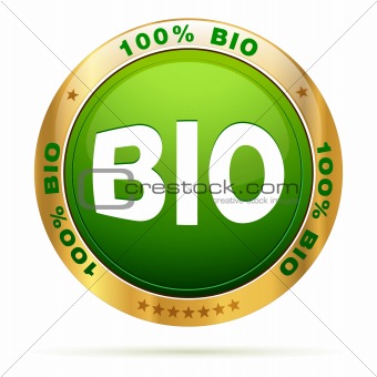 100 percent bio badge