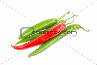 Color chilli peppers