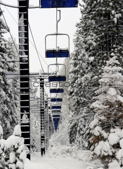 Abundant ski lift