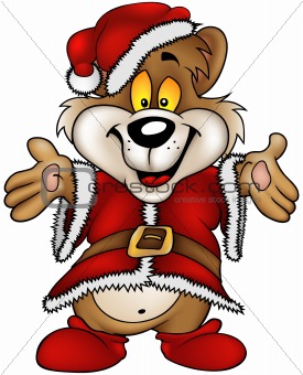 Christmas Happy Brown Bear