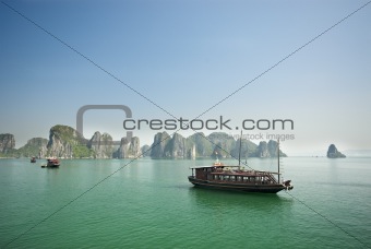 Ha Long Bay, Vietnam - touristboat