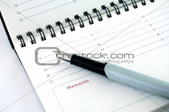Pen on Empty Organizer