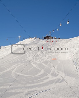 View of a ski slope