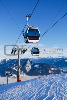Cable car going to Schmitten