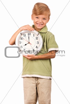 Child with clock